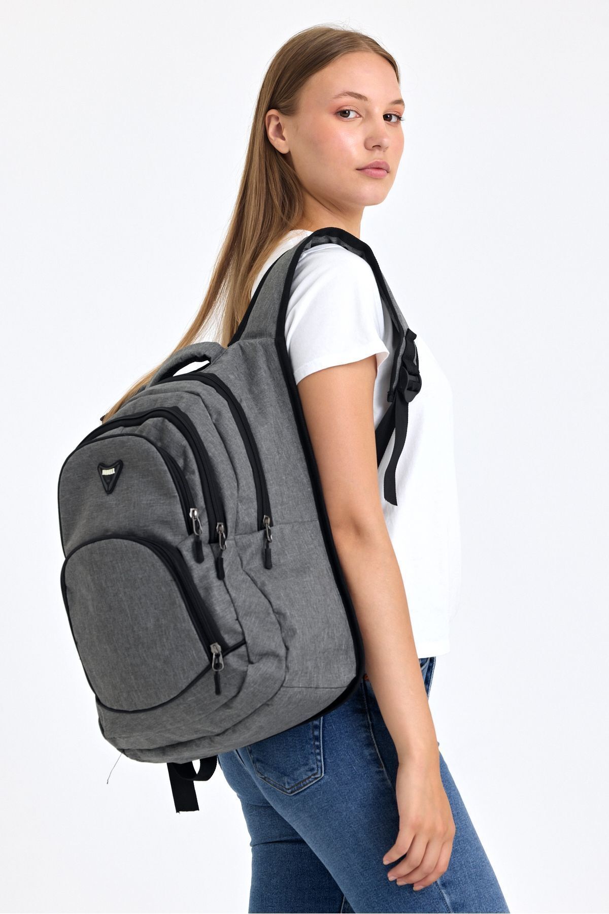 کوله پشتی زنانه خاکستری OBAY LİFE | OBAY4200 اورجینال - تصویر 3