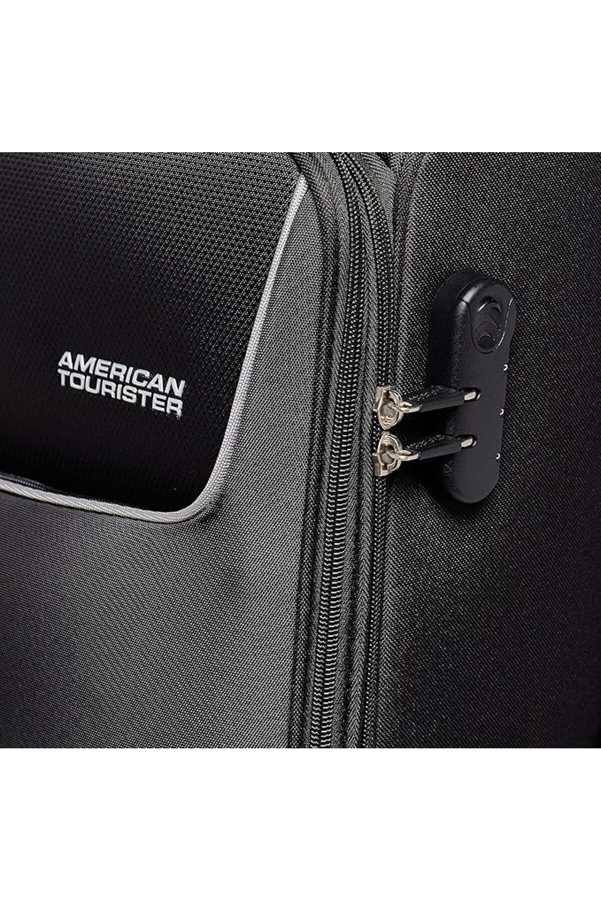 American Tourister-حقيبة سفر بعجلات كبيرة الحجم من جامايكا، باللون الأسود، ضمان عالمي لمدة 3 سنوات 3