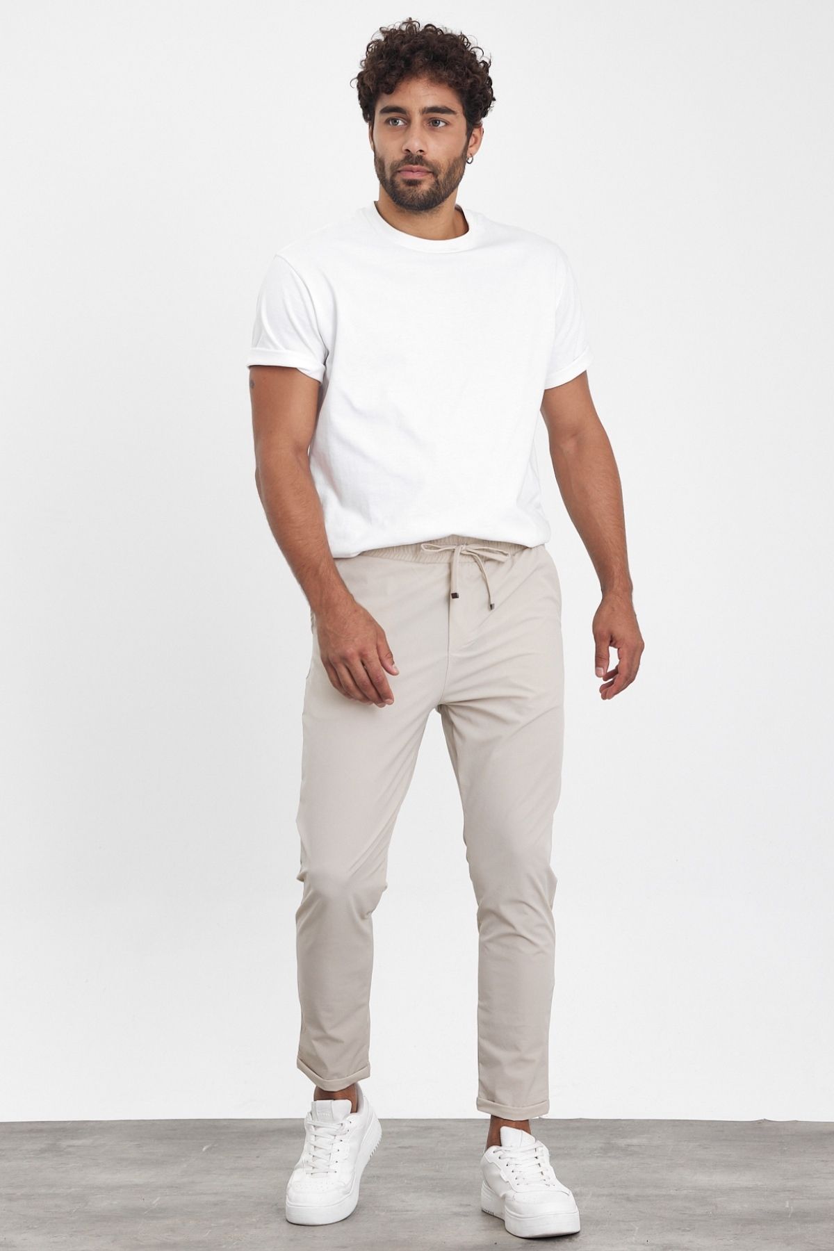 شلوار مردانه بژ MADZEYMODA | Mz23069 اورجینال - تصویر 3