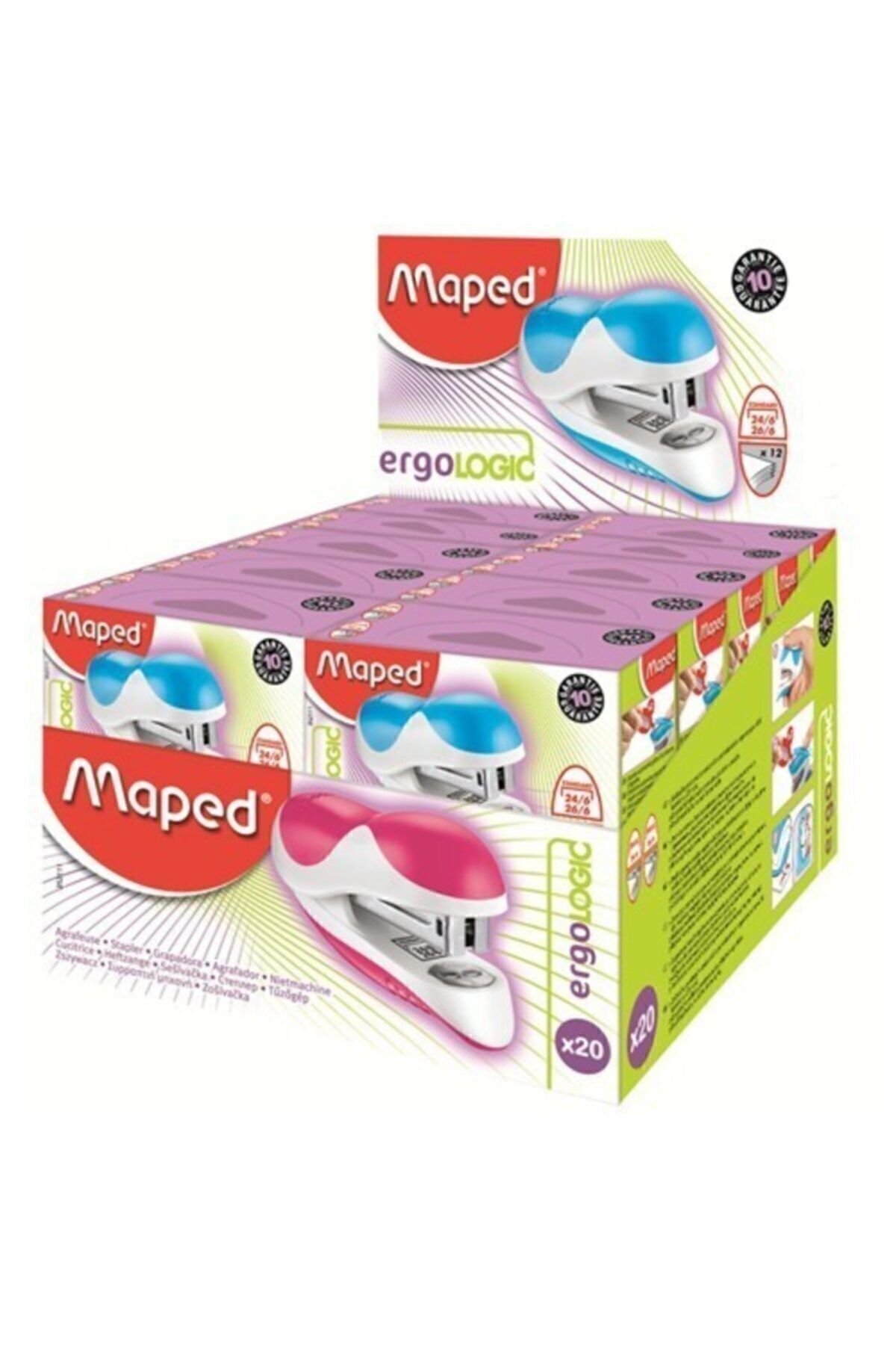 Maped Zımba Makinası 24/6-24/7 Mini Boy Ergologic