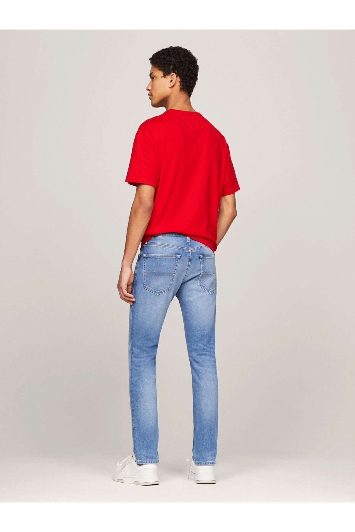 شلوار جین مردانه آرم برند آقایان SCANTON SLIM FIT شیک و زیبا 5 جیب کلاسیک مناسب برای استفاده روزانه Tommy Hilfiger