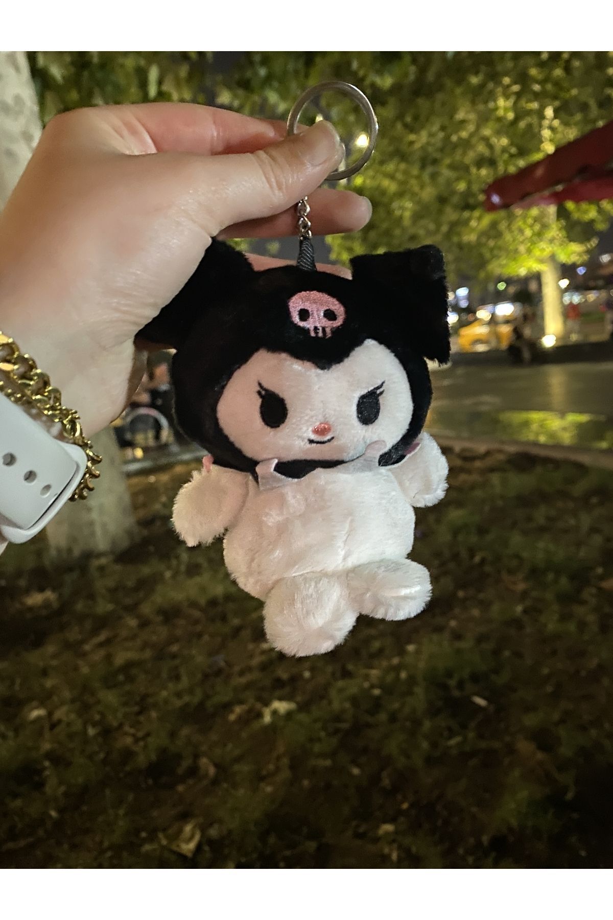 SANRIO-دمية سلسلة مفاتيح قطيفة من سانريو، لعبة، كورومي 2