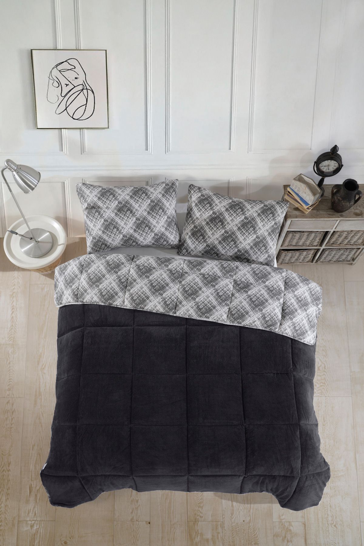 Formeya-Luxuriöse Wellsoft-Einzeldecke – doppelseitig, mit Kissenbezug, 155 x 215 cm 10