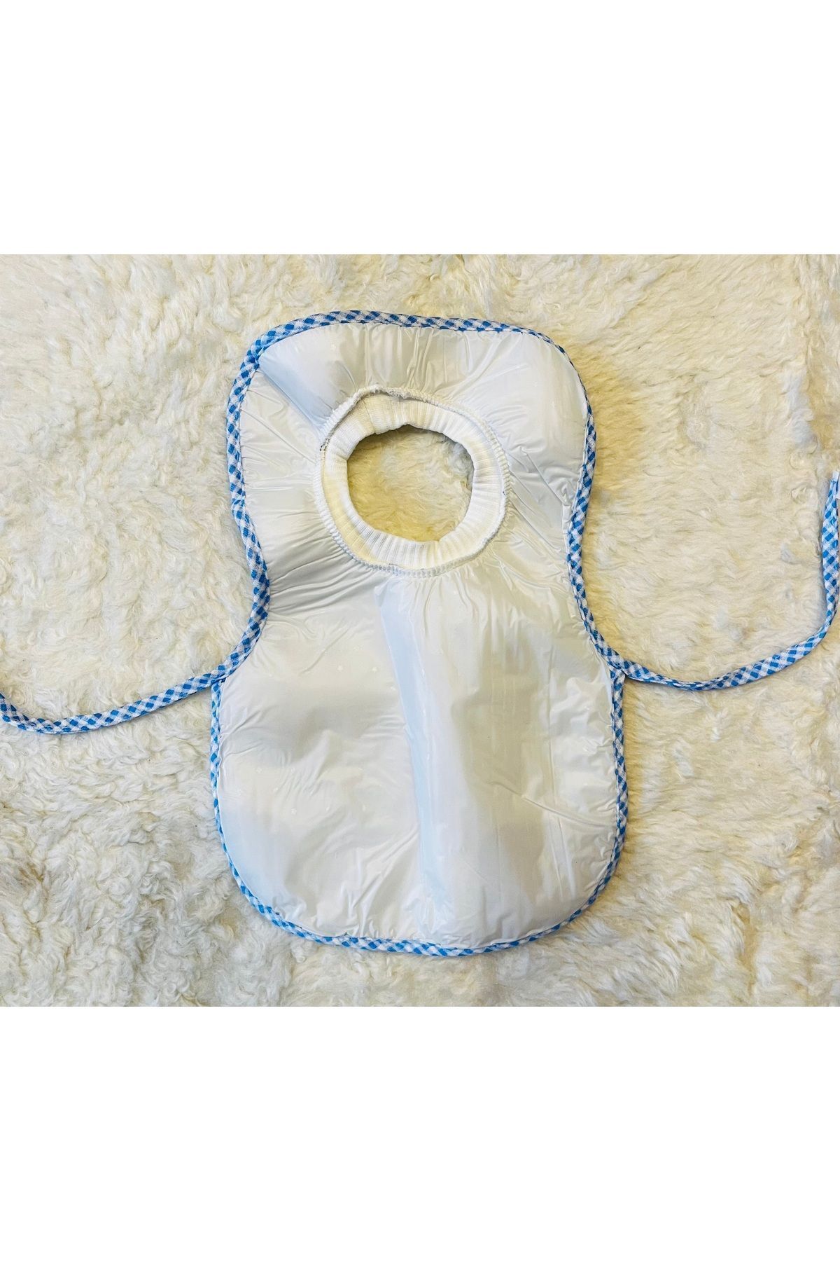 anne dokunuşu gibi KUZUM BEBE 3’lü Ayıcıklı Sıvı Geçirmez Boyundan Geçmeli Kız Erkek Bebek Çocuk Büyük Önlük fotoğrafı 3 (önizleme)