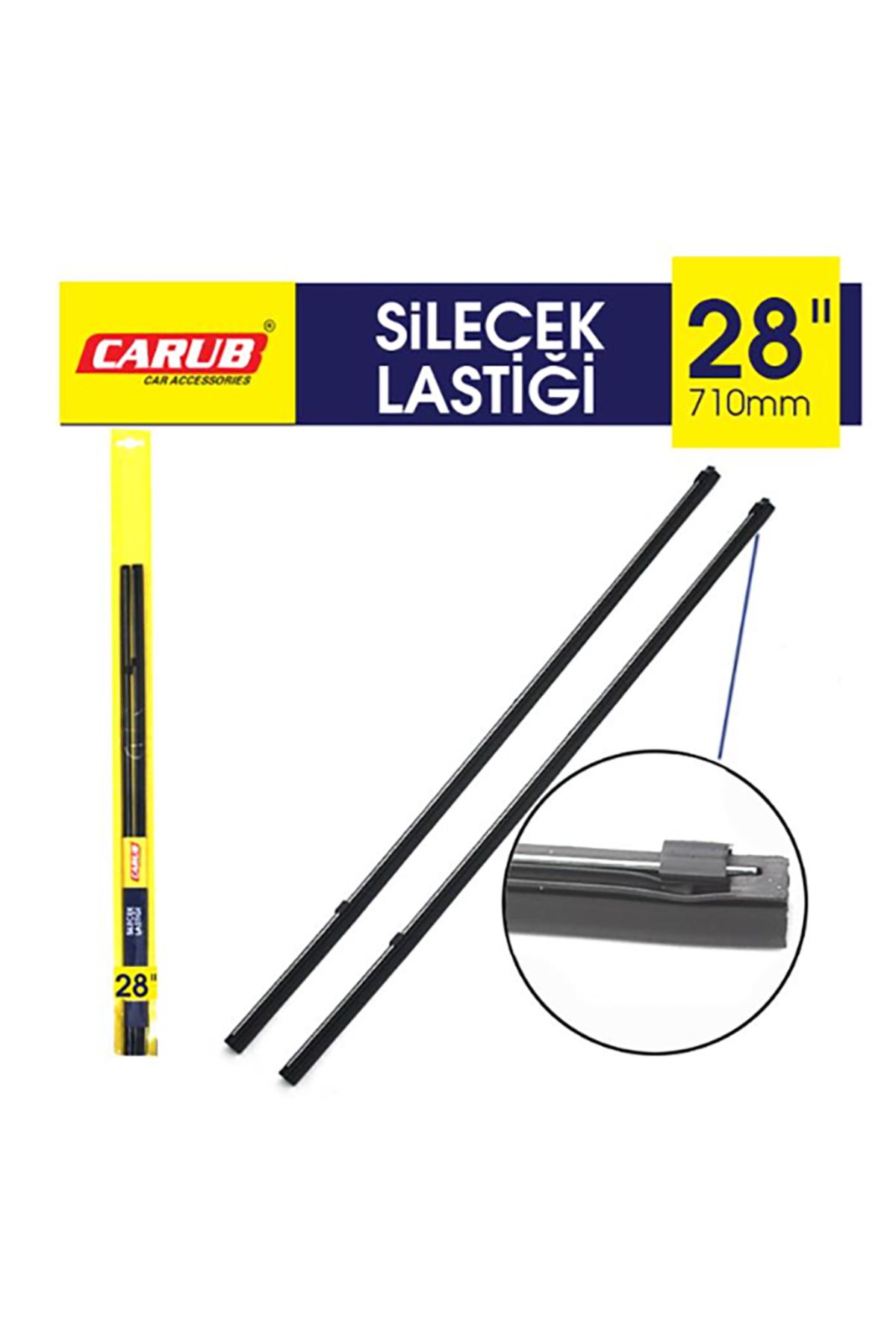 BTM OTOMOTİV Silecek Lastiği 28" inç 710mm Telli 2'Lİ
