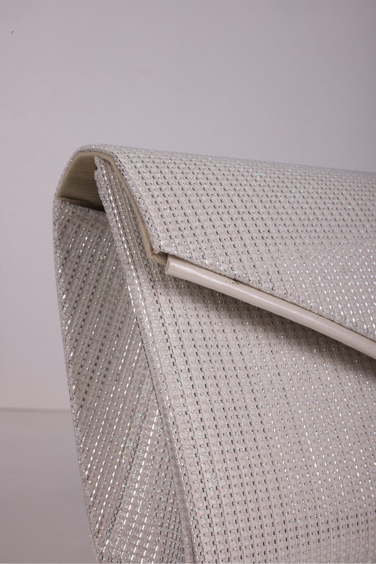 ysl bag-White Glitter Detailed Strap Chain Evening Dress Clutch Bag 2