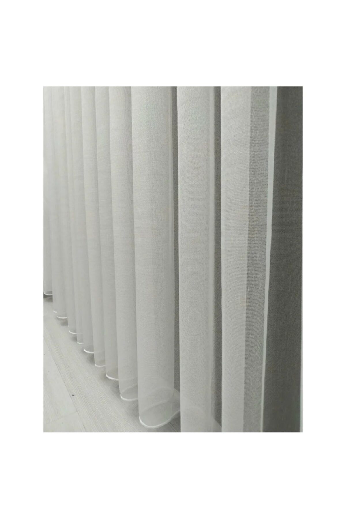 Perde Deposu-Plain Plain Monalisa 1st Quality Tulle Curtain Will Be Shipped on the Same Day! 1x3 Close Pleated 8