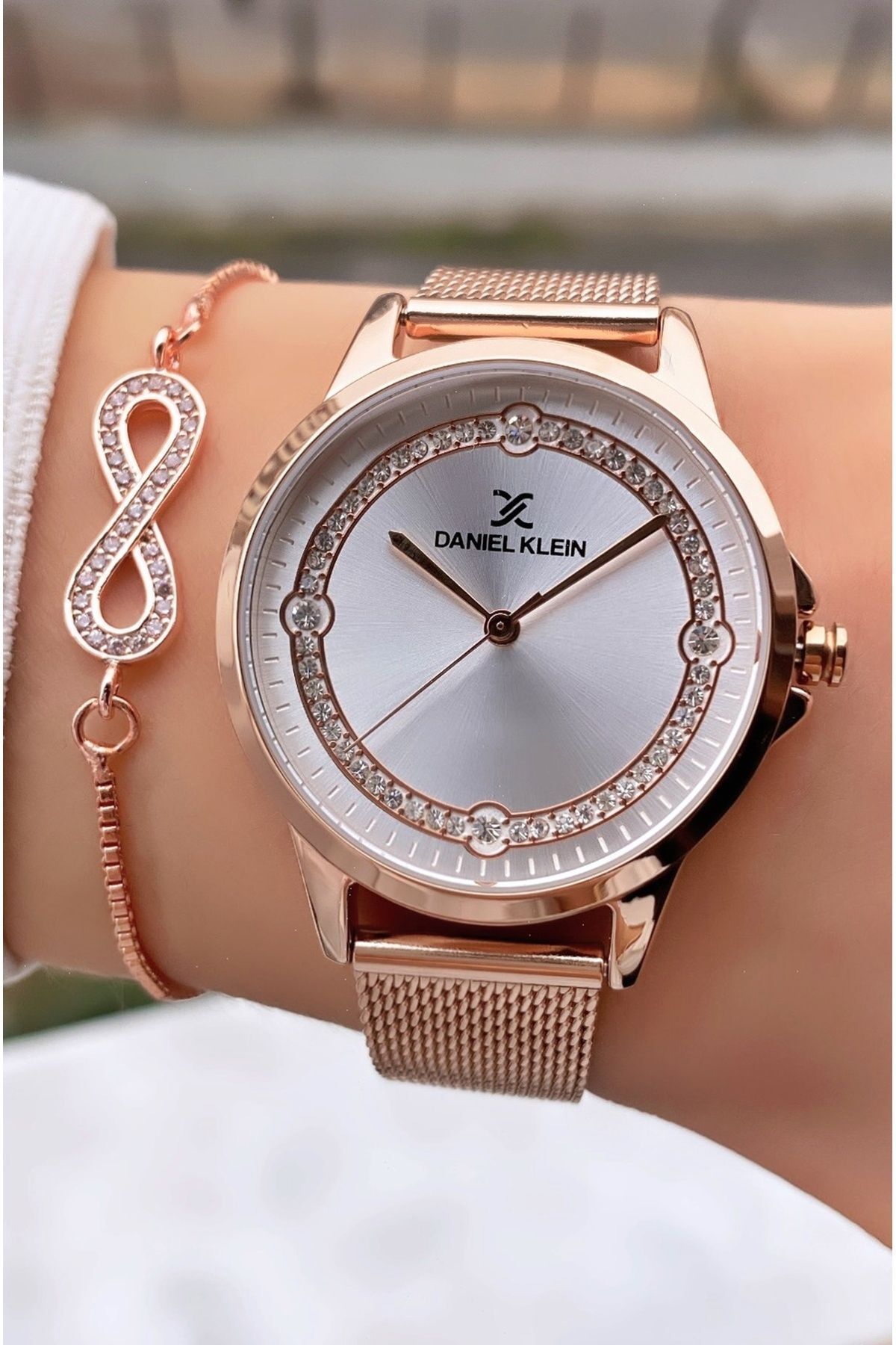 Daniel Klein Brand Rose Gold Color New Season Women s Wristwatch with 2 Years Warranty Bracelet Gift Trendyol