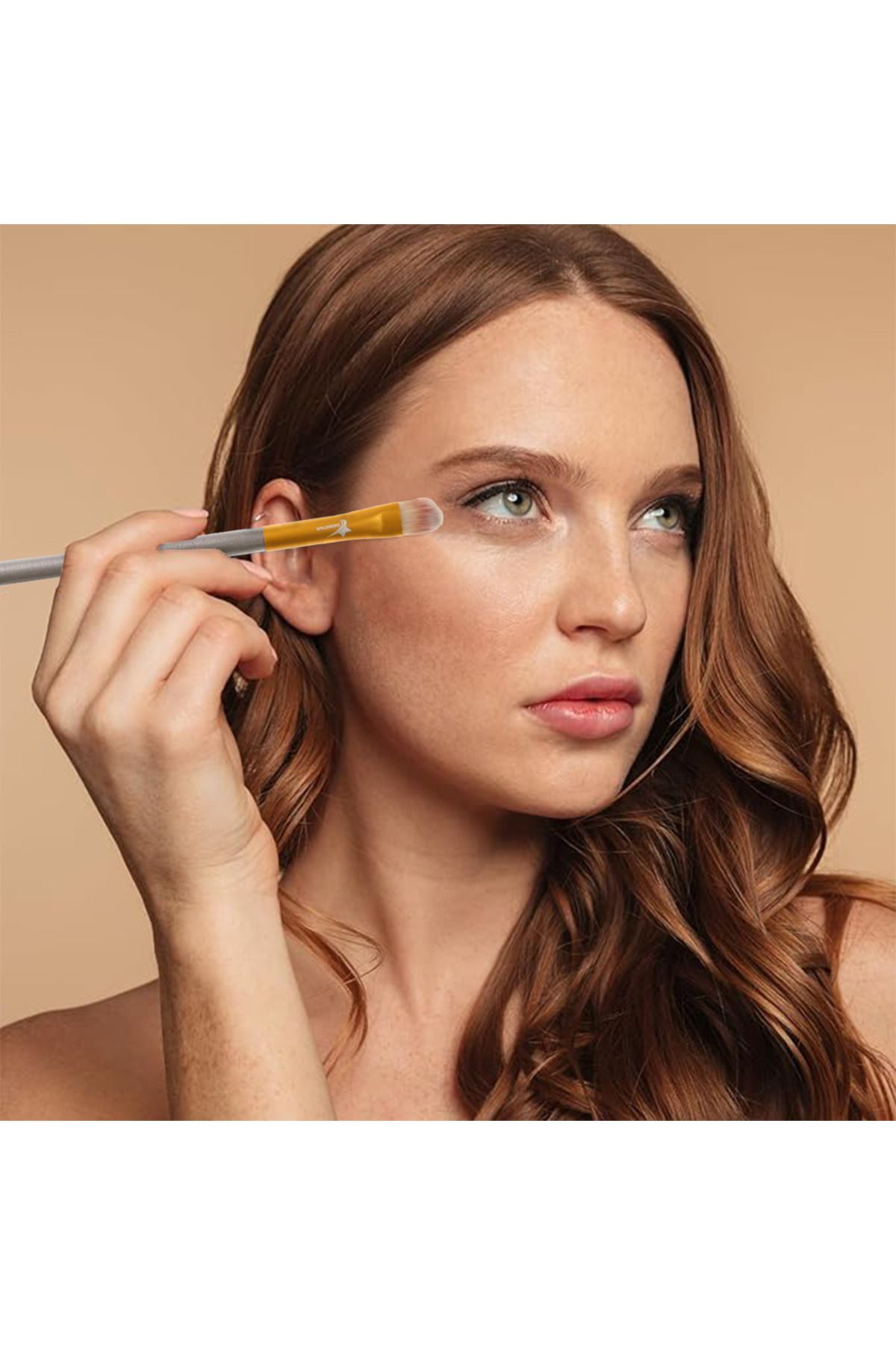 برس آرایشی حرفه ای شامپاین برس آرایش چشم برس شماره:20 Demstar
