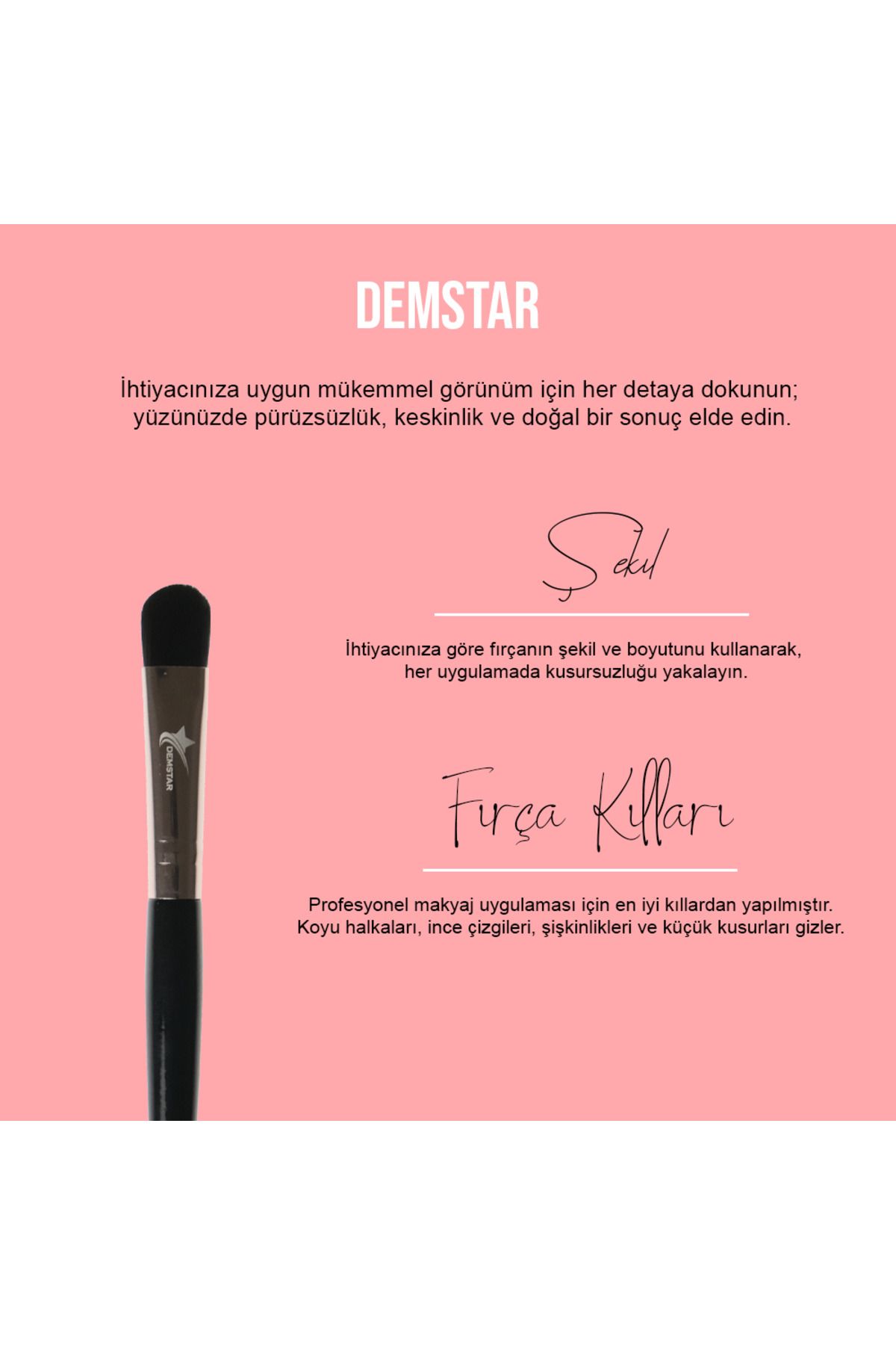 Professional Makeup Brush Highend Serisi Yüksektutuş Düz Yapılı Kapatıcı Makyaj Fırçası No:11 — HighEnd11 — تصویر 2 از 7