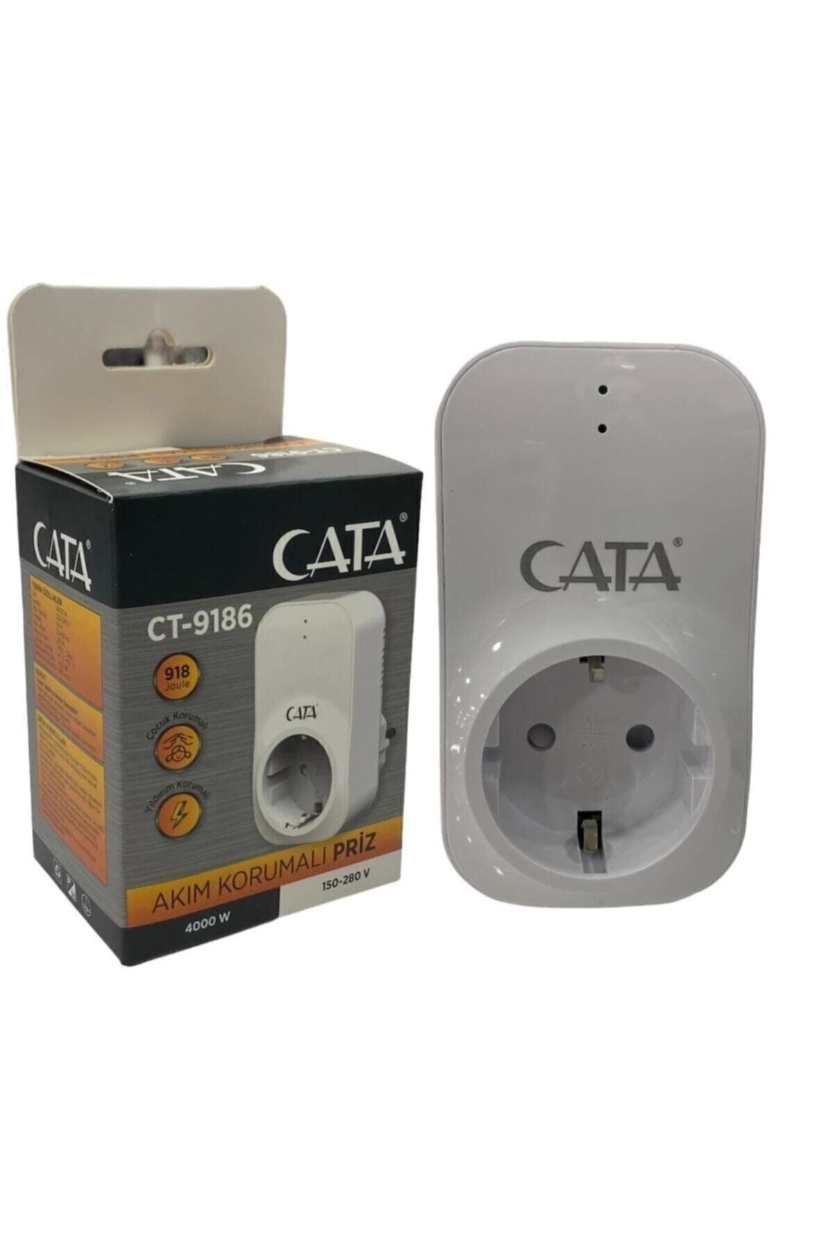Cata Akım Korumalı Priz 4000w 150-220v Yıldırım Korumalı Ct-9186