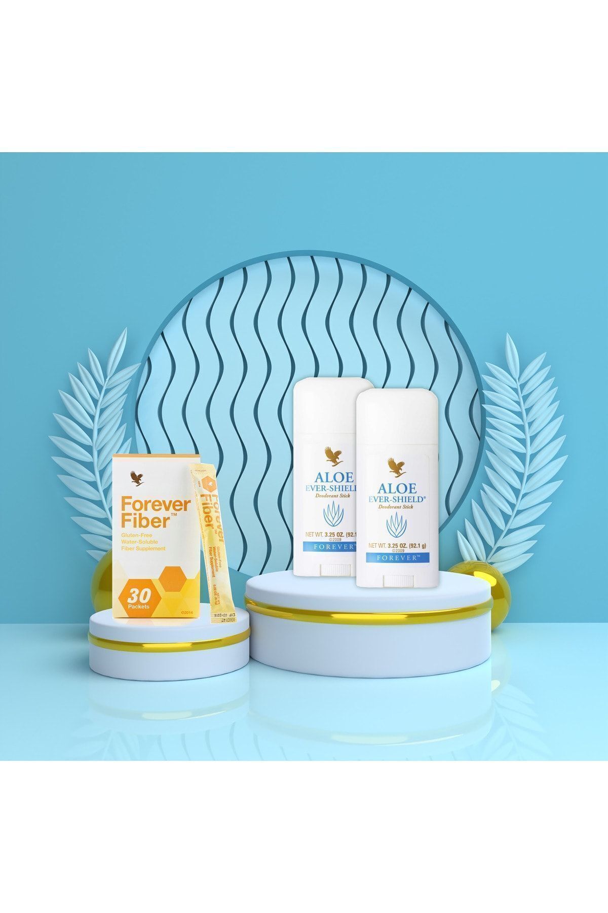 ست - ست سه گانه دئودورانت-فیبر 2 تکه در یک کمپین Forever Living