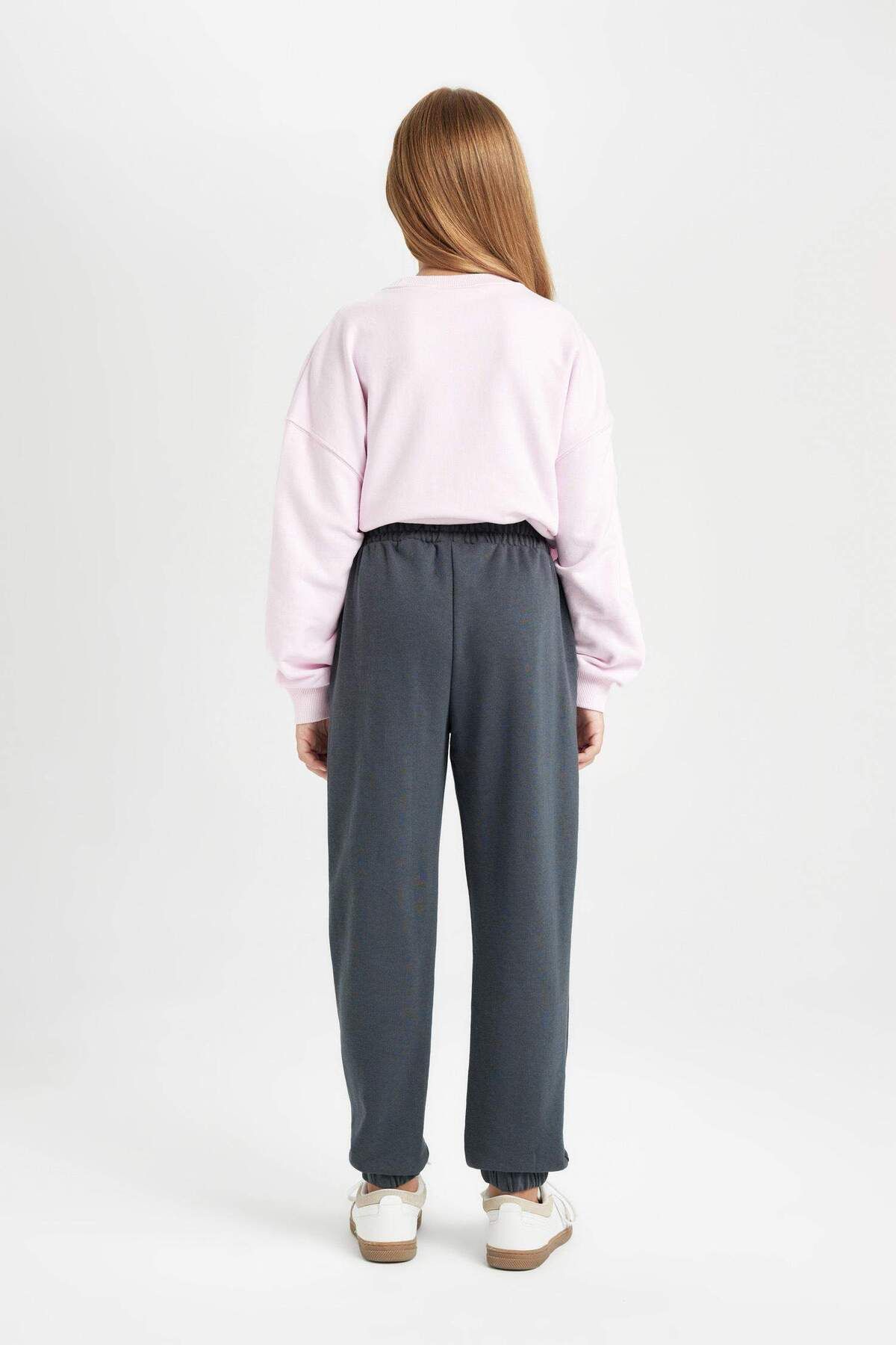 لباس مجلسی دخترانه خاکستری دفکتوDefacto | 3150433 اورجینال - تصویر 8