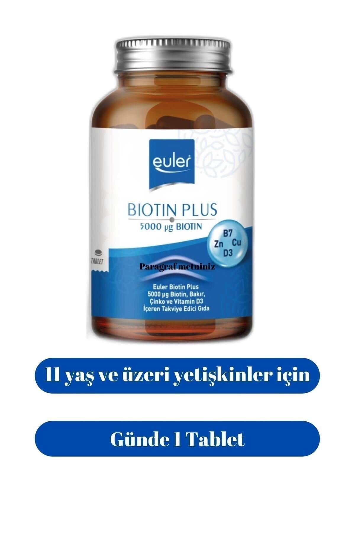 euler-Biotin Plus 5000 mcg - 60 Tablets 2