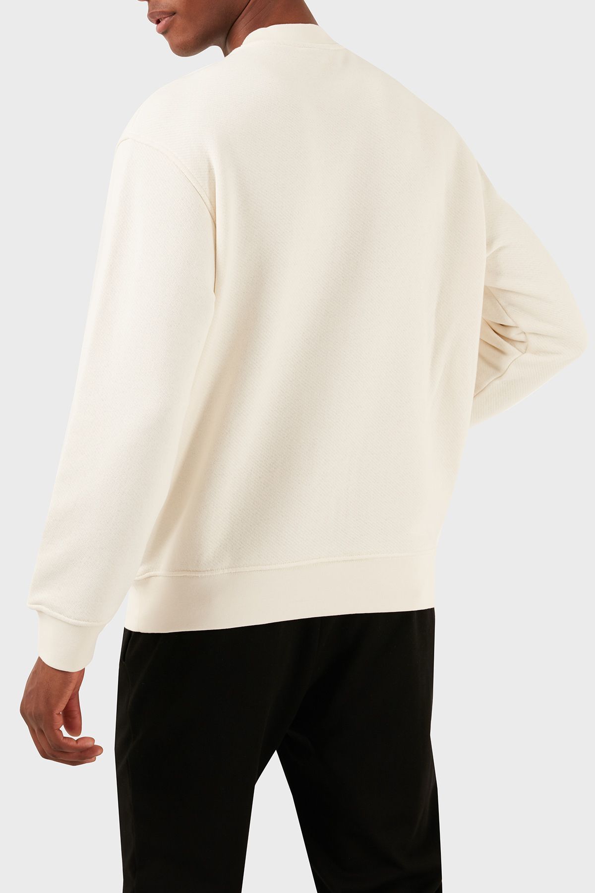 SWEAT مردانه SWEAT 3D1MEC 1JODZ 0165 Cotton Regular Fit Crew Neck Sweat Emporio Armani
