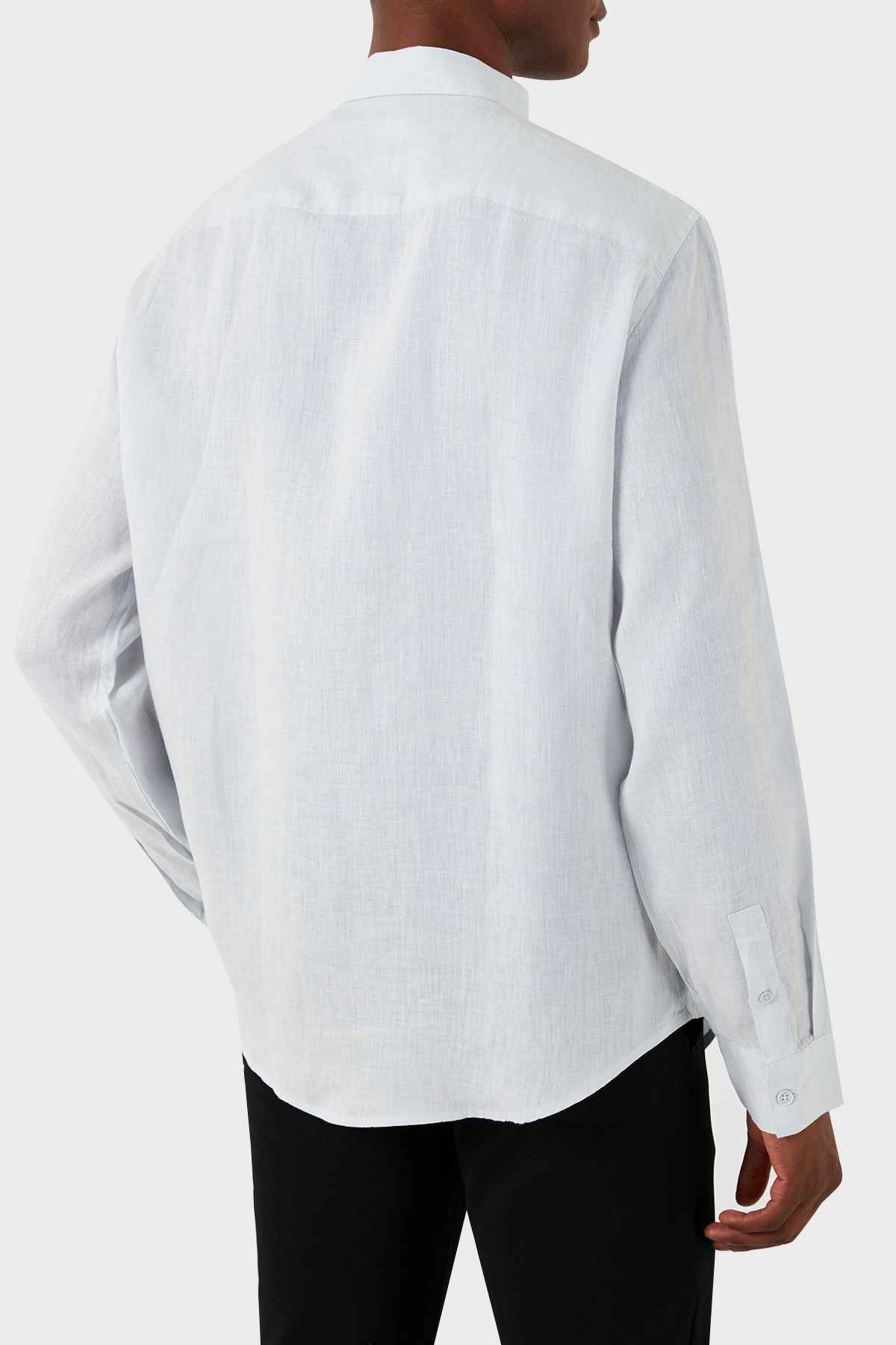 پیراهن / بلوز دکمه دار آبی مردانه مخصوص مناسب 8NZC50 ZNCFZ 15CZ Armani Exchange