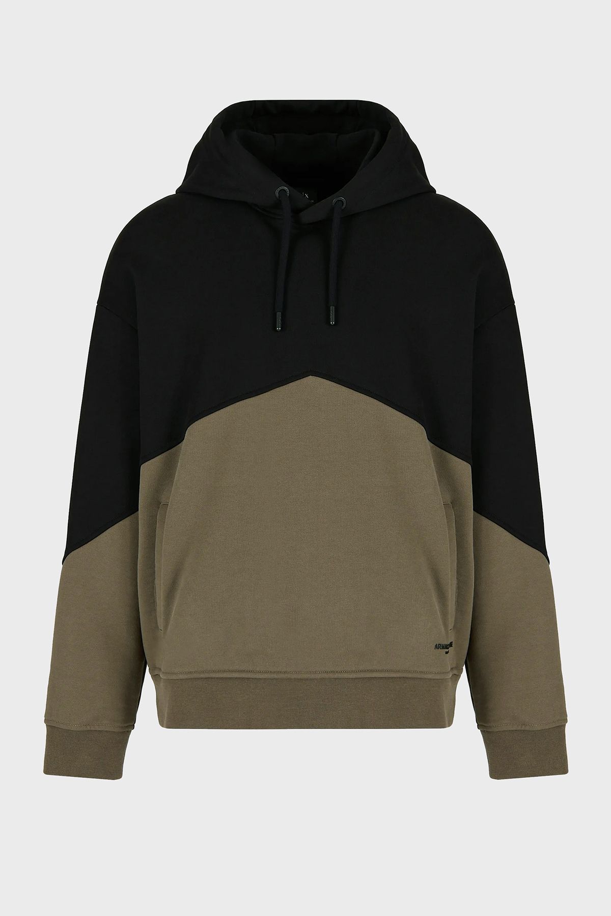 سویشرت مشکی مردانه 100 ٪ پنبه معمولی مناسب عرق 6rzmlb zj4xz 22CF Armani Exchange
