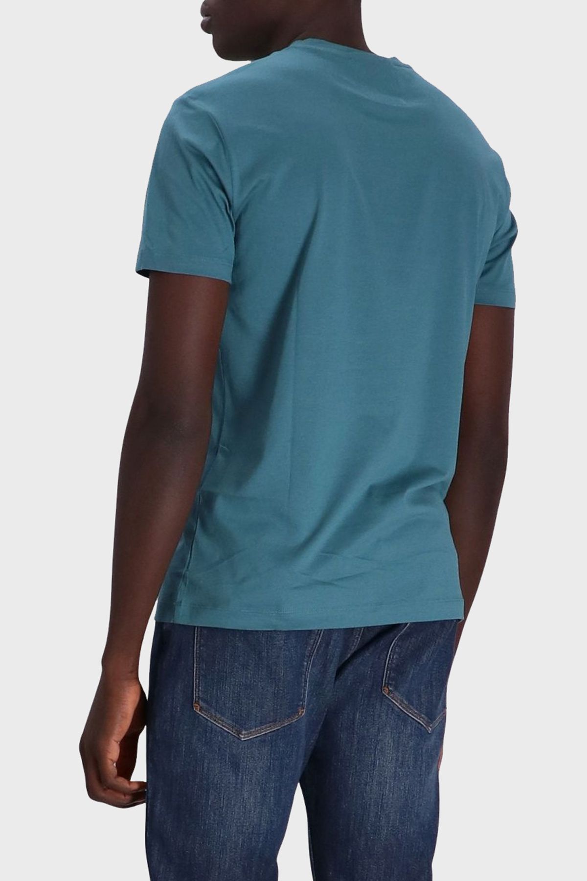پیراهن تی شرت مردانه یقه یقه منظم نخی 8N1TN5 1JPZZ 07A3 Emporio Armani