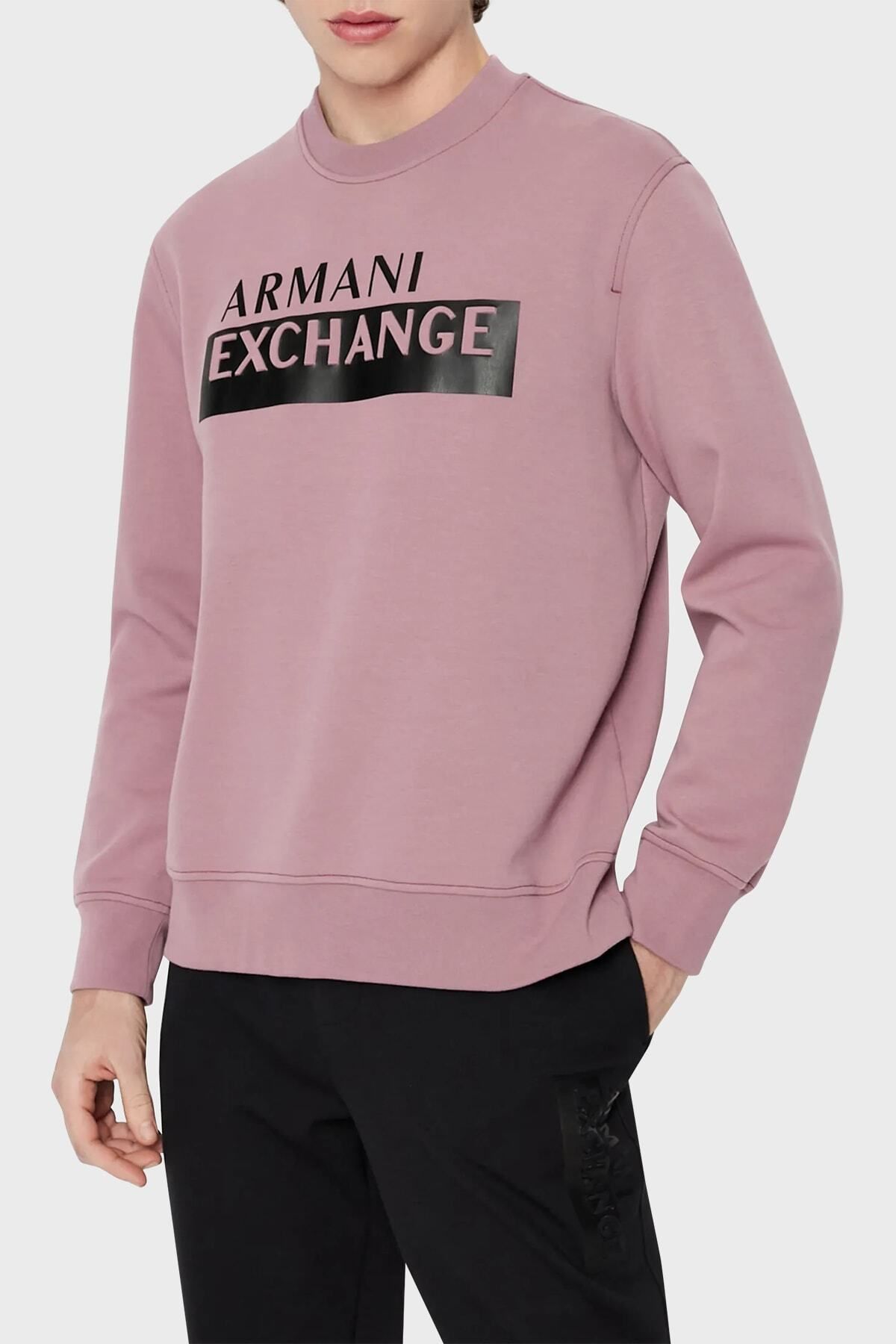 Cotton Logo Regular Fit Crew Neck Sweat مردانه 6lzmbe Zjcaz 1316 Armani Exchange