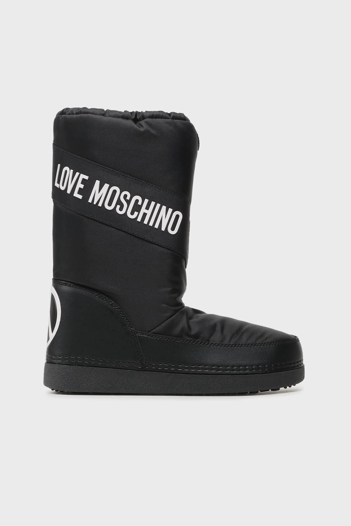 چکمه های برفی بند کشی آرم مقاوم در برابر آب SNOW Boots JA24032G1HISA000 Love Moschino