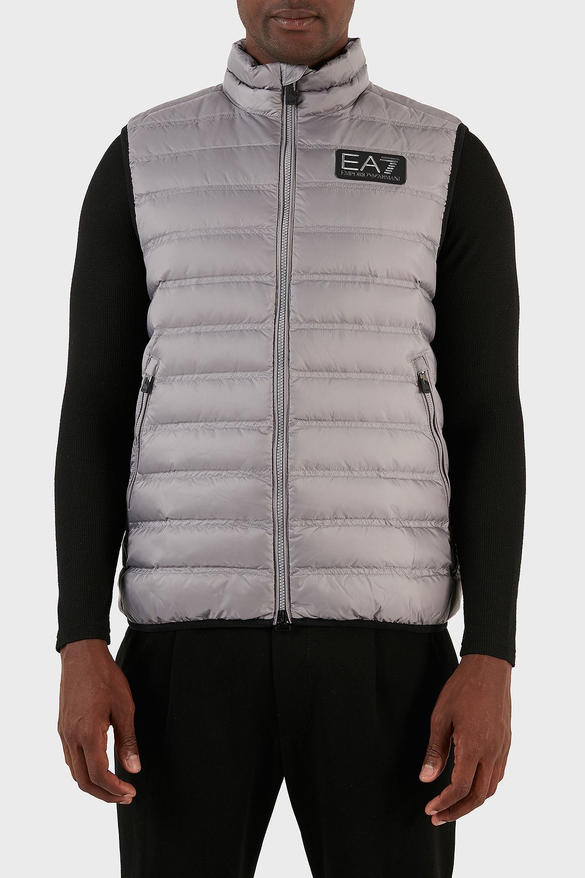 جلیقه پف دار پر از پر معمولی Fit Men's VEST 6RPQ02 PN5ZZ 1920 EA7