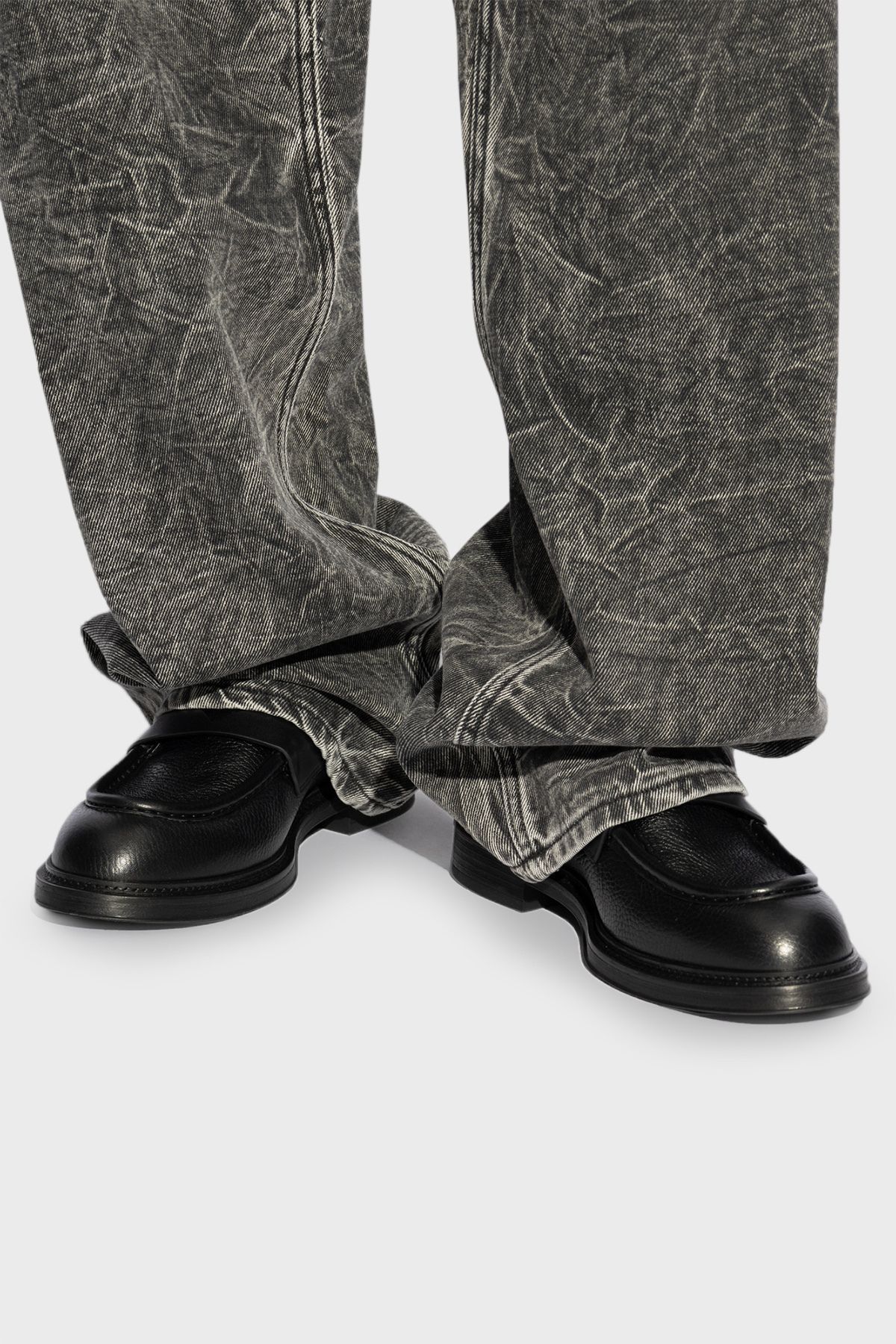 کفش مردانه لوفر چرم اصل X4A190 XR207 K001 Emporio Armani