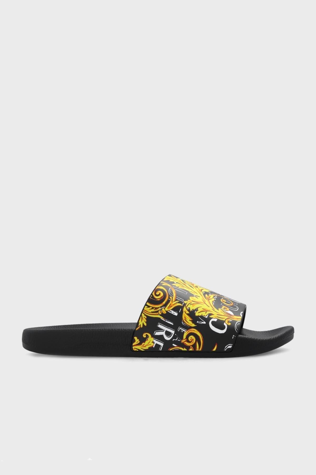 دمپایی تخت دمپایی مردانه 74YA3SQ4 ZS631 G89 VERSACE JEANS COUTURE