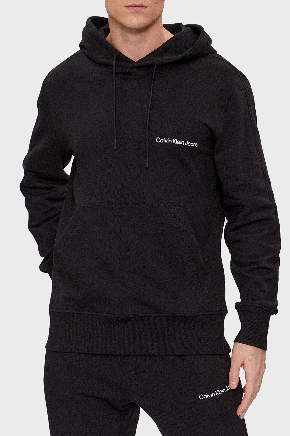 Calvin Klein Logo Hoodie 100 Cotton Regular Fit Sweat J30J324620BEH Men s SWEAT J30J324620 BEH Trendyol