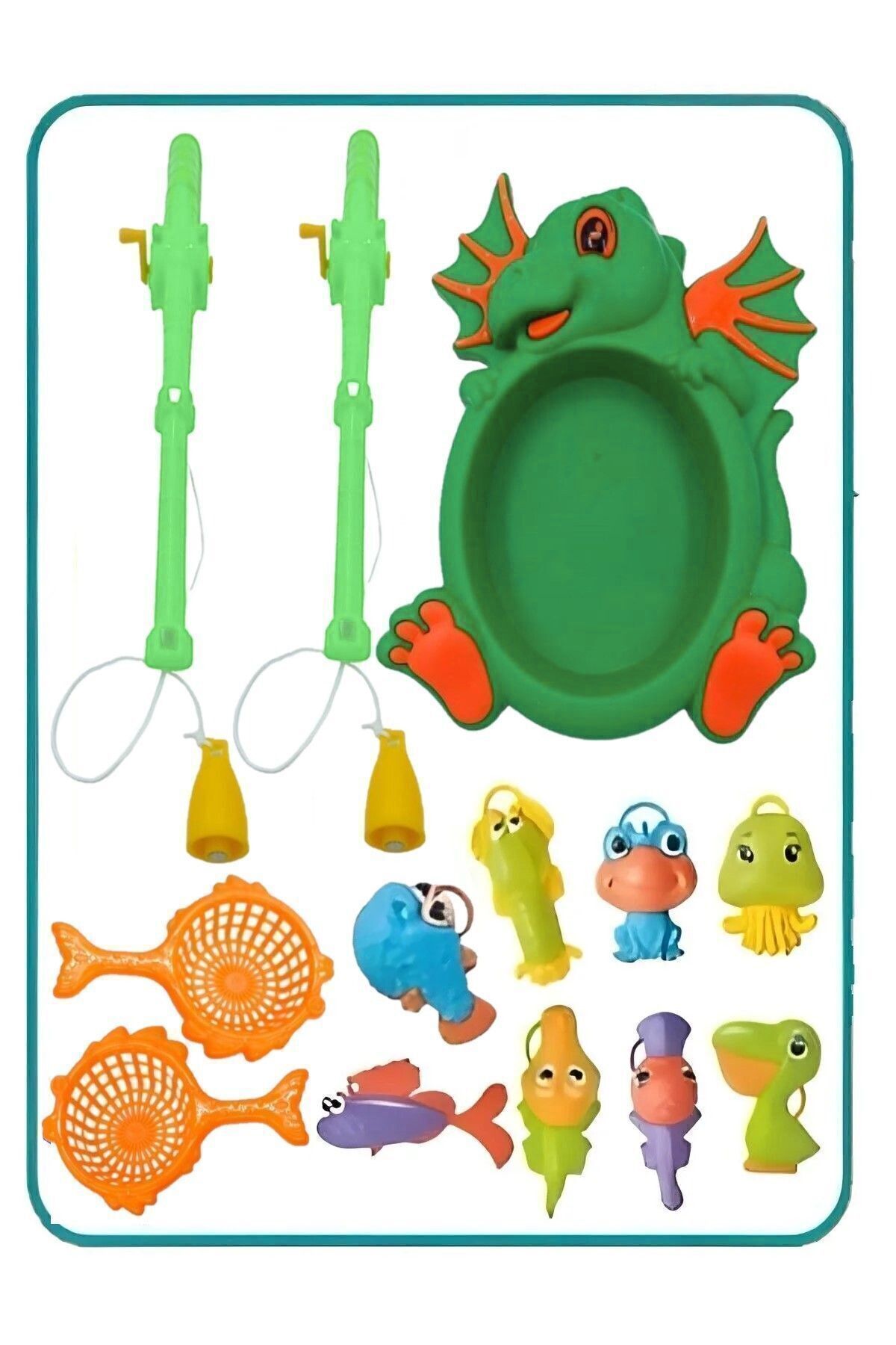 Bundera Balık Tutma Yakalama Oyunu 12 Parça Mıknatıslı Oltalı Deniz Canlıları Eğlenceli Eğitici Oyuncak fotoğrafı 6 (önizleme)