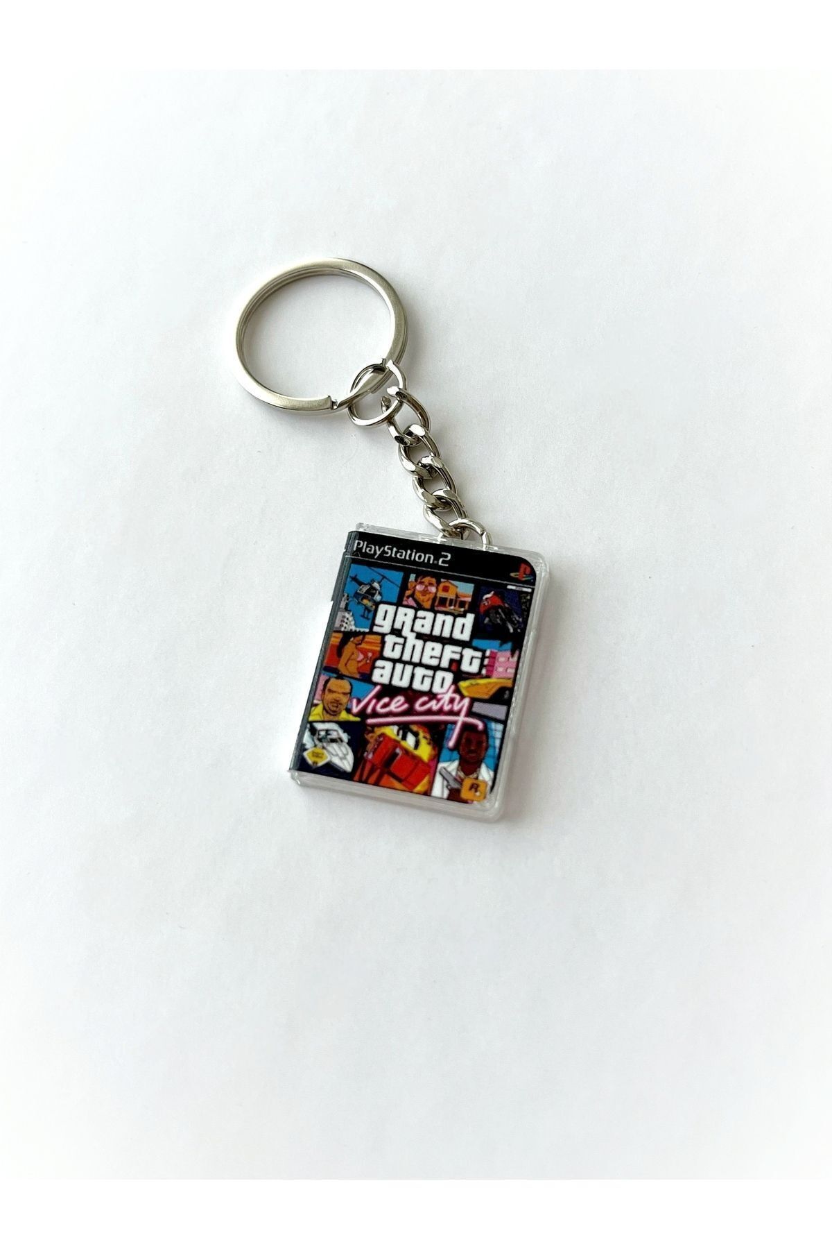 Cosmic Star-Gta Vice City Retro Miniature Ps2 Game Box Keychain 3
