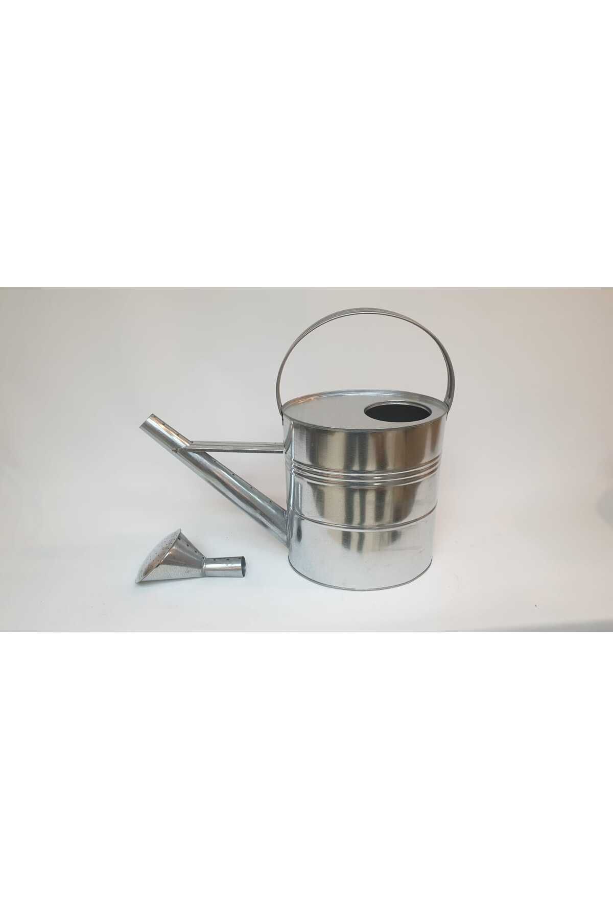 Çiçek Sulama Kabı Sulak Retro Vintage Metal 10 Litre Galvaniz 3