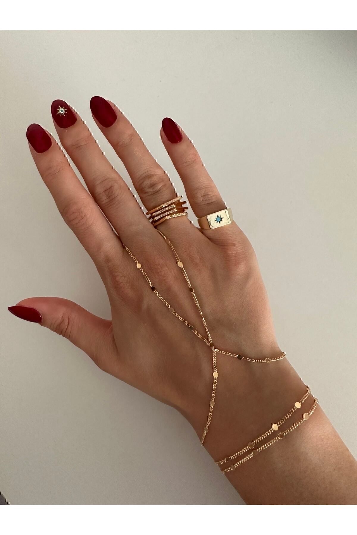 ringbox  Gold Pullu Ince Zincir Şahmeran - Görsel 2