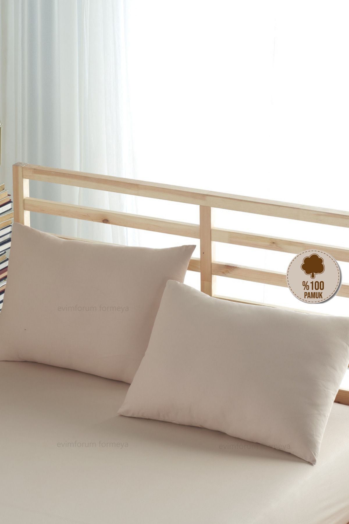 Formeya-Ranforce 100% Cotton Pillow Case 2 Pieces 50*70 with Cover 1