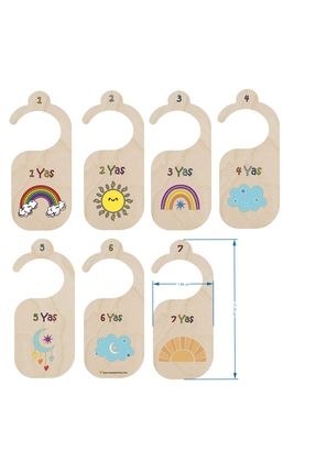 kayasan kids Çocuk Dolap Organizer Kıyafet Ayırıcı Askılık Ayraç 1- 7 Aylık A...
