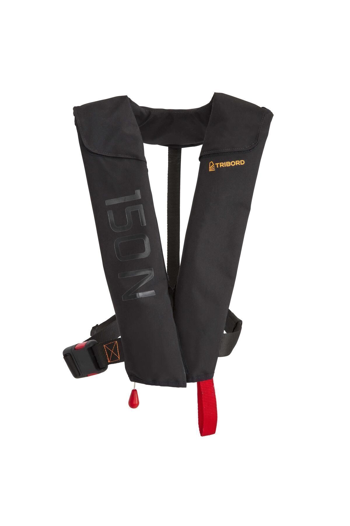 Decathlon-Tribord 150 N Adult Inflatable Life Jacket - Black Lj Air 3