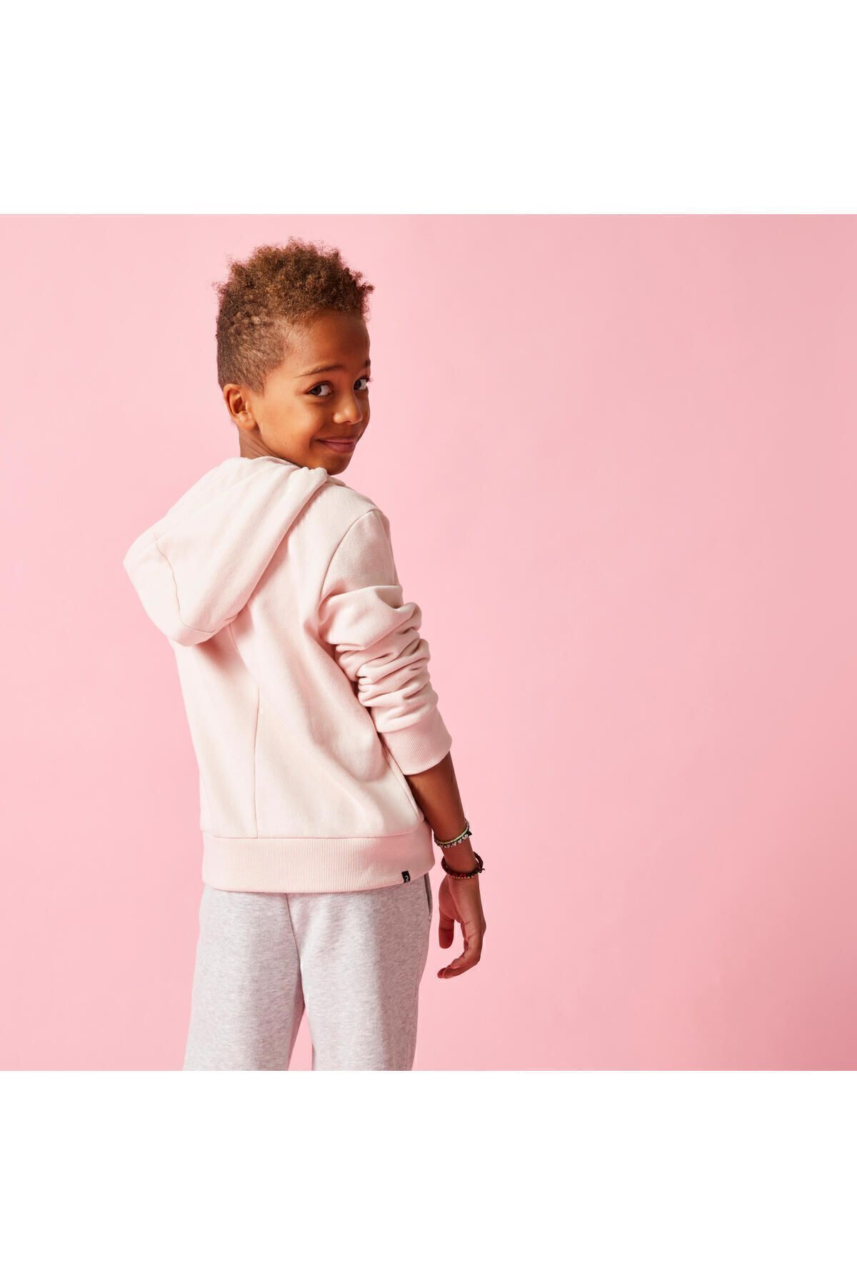 سویشرت پسرانه صورتی Decathlon | 333456 اورجینال - تصویر 3