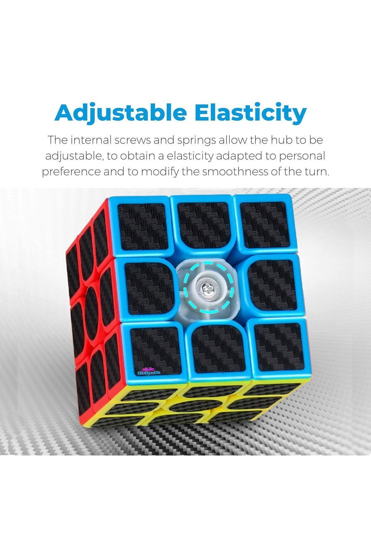hediyecik-Moyu Meilong 3X3 Carbon Fiber Intelligence Cube Intelligence Cube Cube Speed Cube 7