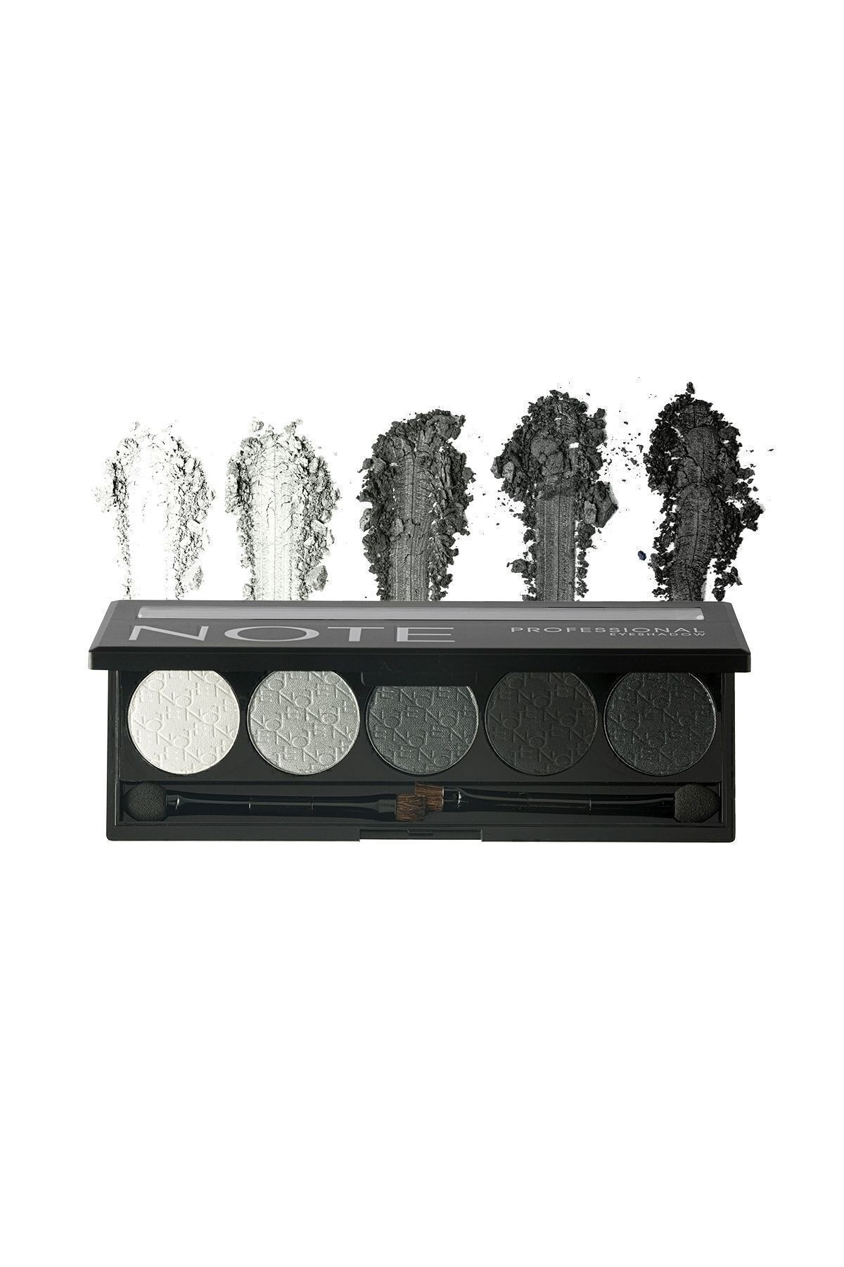NOTE-105 Back To Black - لوحة ظلال عيون احترافية غير لامعة وبودرة لامعة 3
