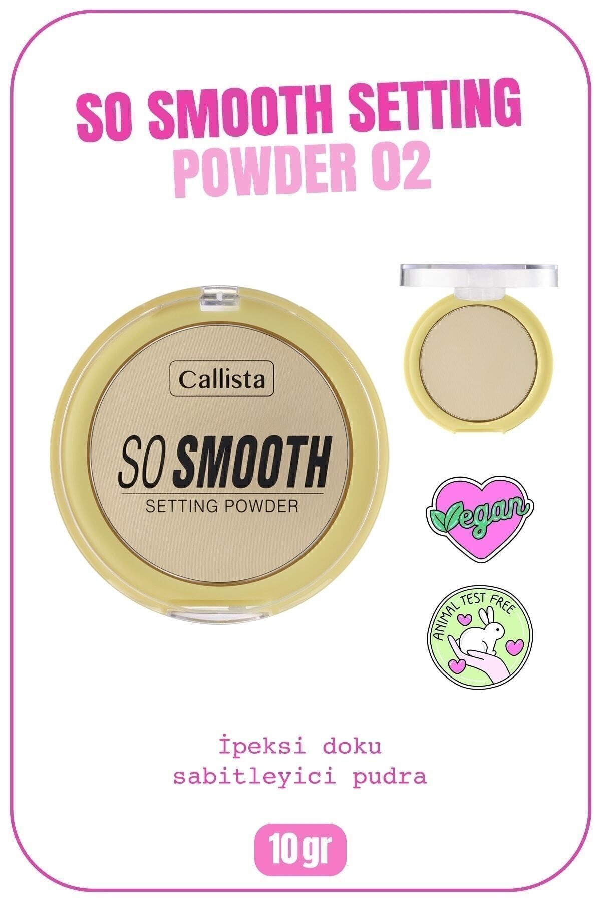Callista کالیستا پودر تثبیت کننده آرایش So Smooth - شماره 02 Going Bananas - رنگ زرد کمرنگ — بژ پودر تثبیت کننده آرایش So Smooth Set
