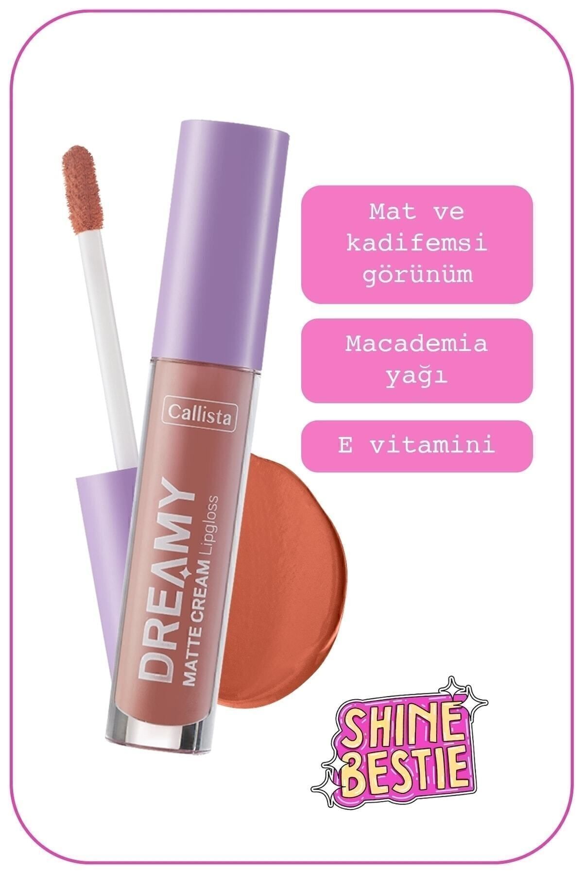 Dreamy Matte Cream Lipgloss Mat Görünümlü Dudak Parlatıcısı - 201 Choose Love - Nude — صورتی LGL DREAM MATTE — تصویر 2 از 4
