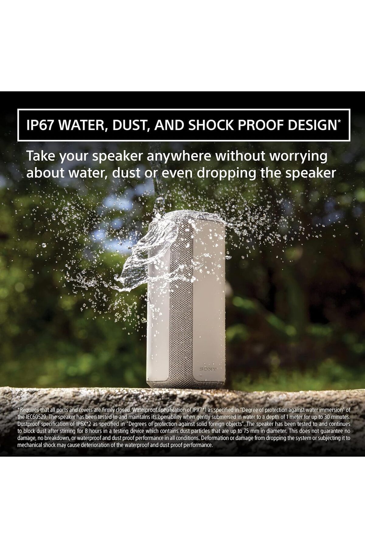 Sony-SRS-XE300 Portable Bluetooth Speaker Silver 3