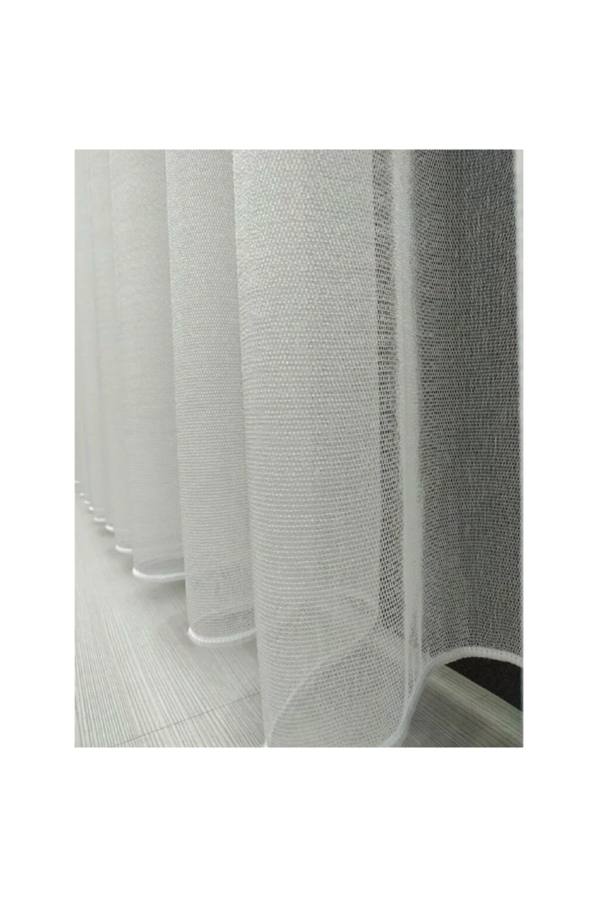 Perde Deposu-Plain Plain Monalisa 1st Quality Tulle Curtain Will Be Shipped on the Same Day! 1x3 Close Pleated 3