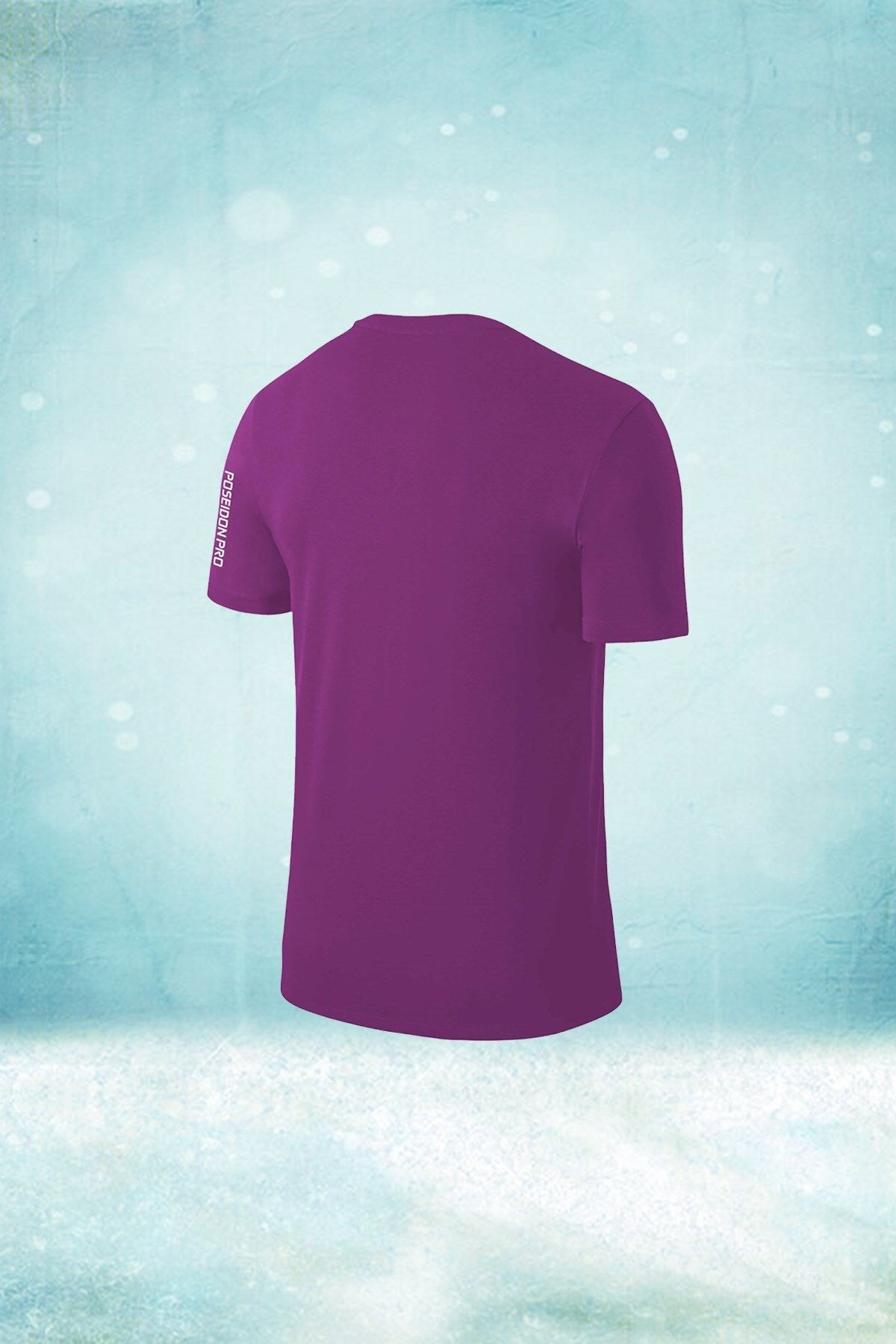 POSEIDON STORM-Мъжка лилава ежедневна тениска с къс ръкав и кръгло деколте Dri-fit, размер S-3xl 2