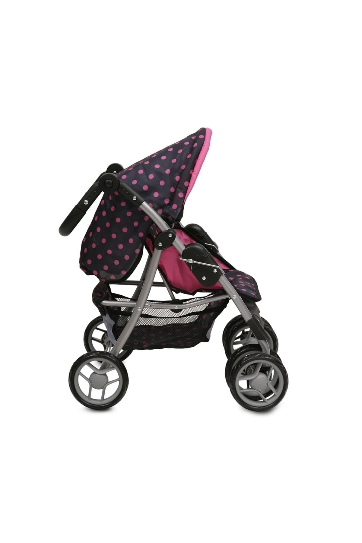 Oyuncak Bebek Arabası Pinky Dots 5