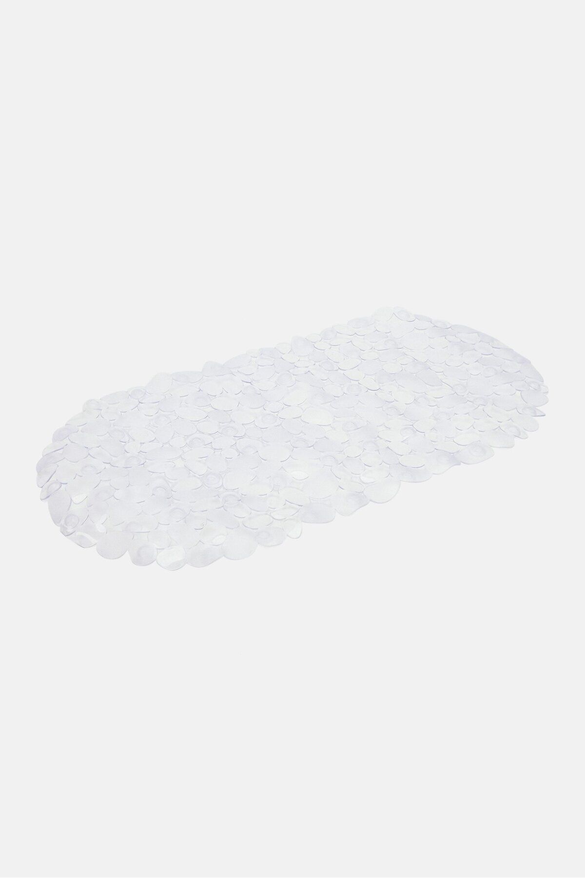 AMG-Frosted Pebble PVC Bath Mat, Transparent 1
