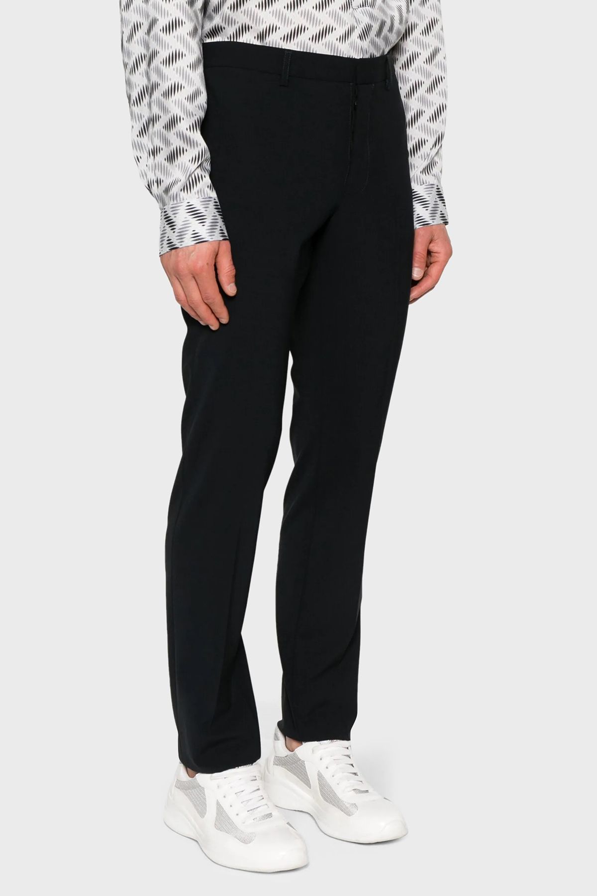 شلوار پشمی کش دار کلاسیک شلوار مردانه E31P68 01506 999 Emporio Armani