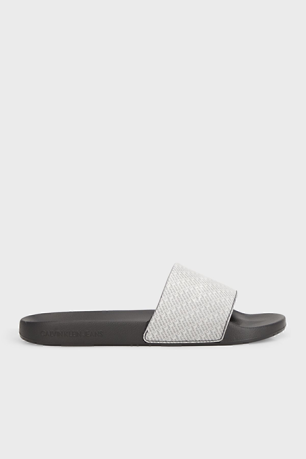 دمپایی سیاه مردانه مسطح با آرم YM0YM009530GN مردانههان YM0YM00953 0GN Calvin Klein