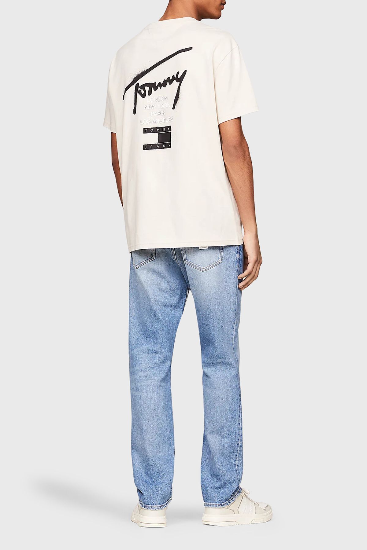 تی شرت نود مردانه دوچرخه پنبه ای Yaka T پیراهن DM0DM18529 ACG Tommy Jeans