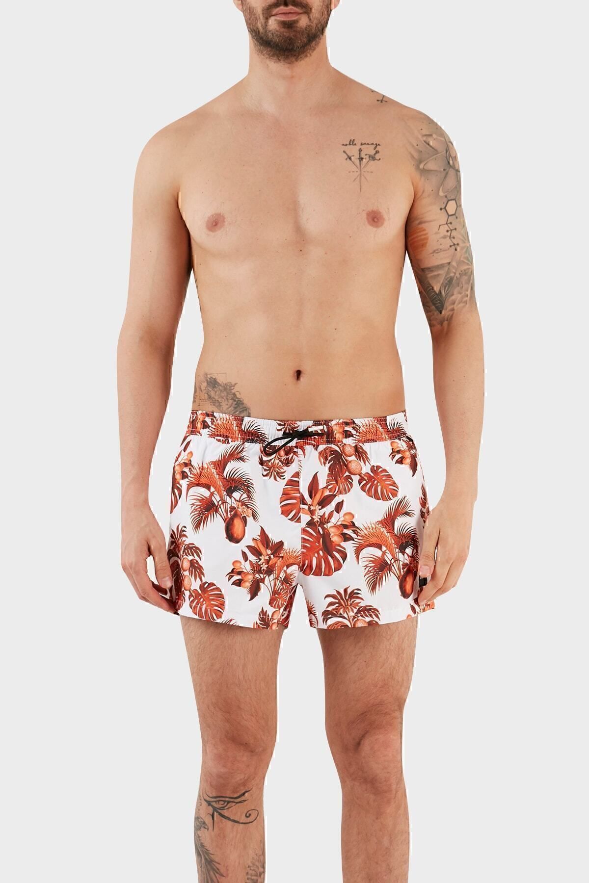باس شورت شنا طرح دار Quick Dry Swimsuit Swimsuit Swimshort مردانه 50469328 100