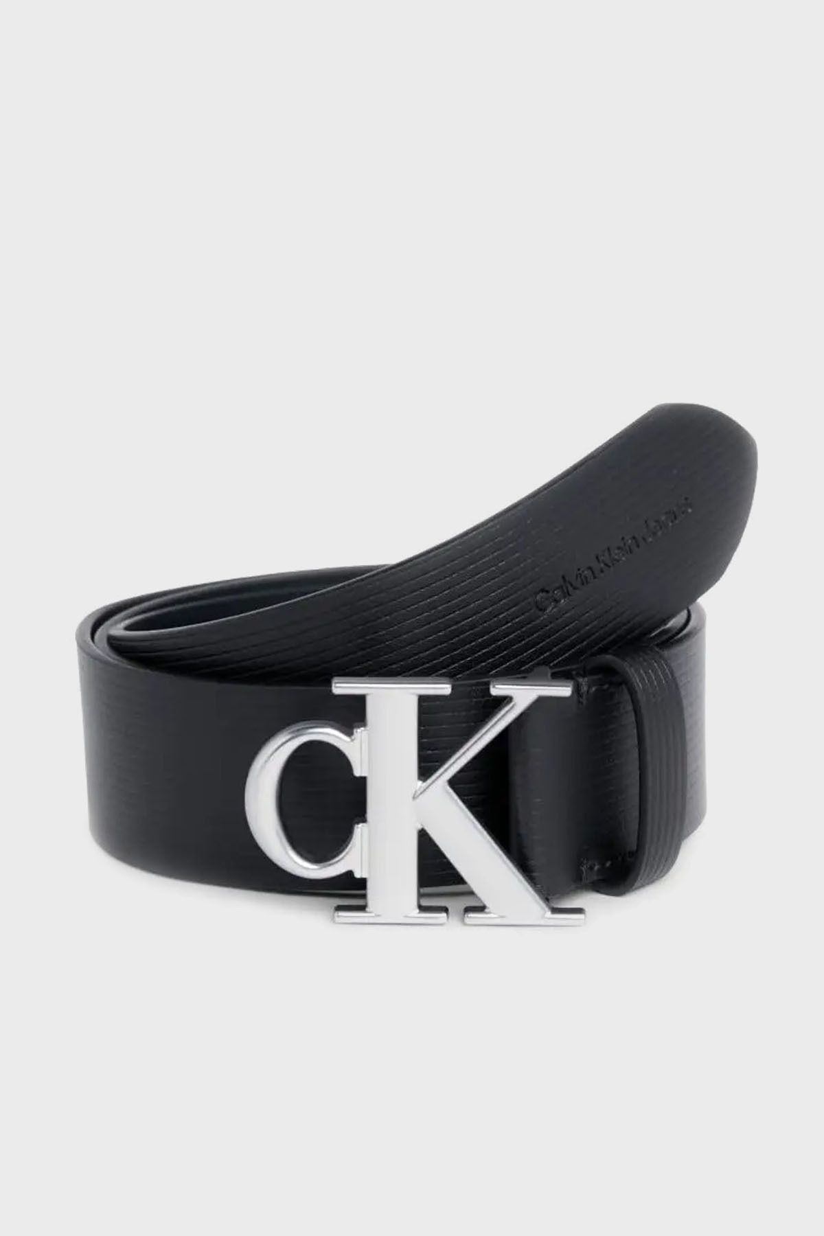 کمربند مشکی مردانه چرمی K50K5111168BEH K50K511168 BEA Calvin Klein